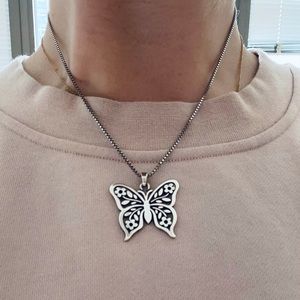 James Avery Floral Butterfly Pendant & Chain